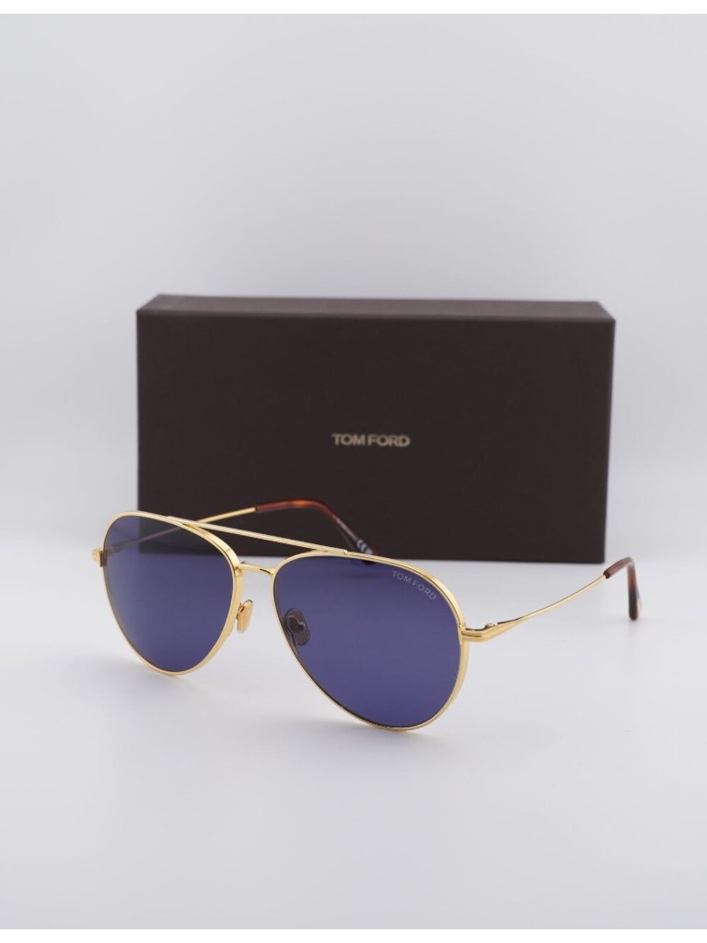 Tom Ford Dashel-02 FT0996 30V Aviator Sunglasses - Gold / Blue